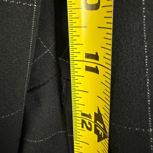 Chico's Fabulously Slimming 3 (US 16) Ankle Pants Navy Blue Windowpane Plaid - Picture 12 of 14